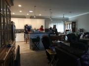 02-Kitchen and dining room from front door, hall to master bedroom is beyond hutch on the left